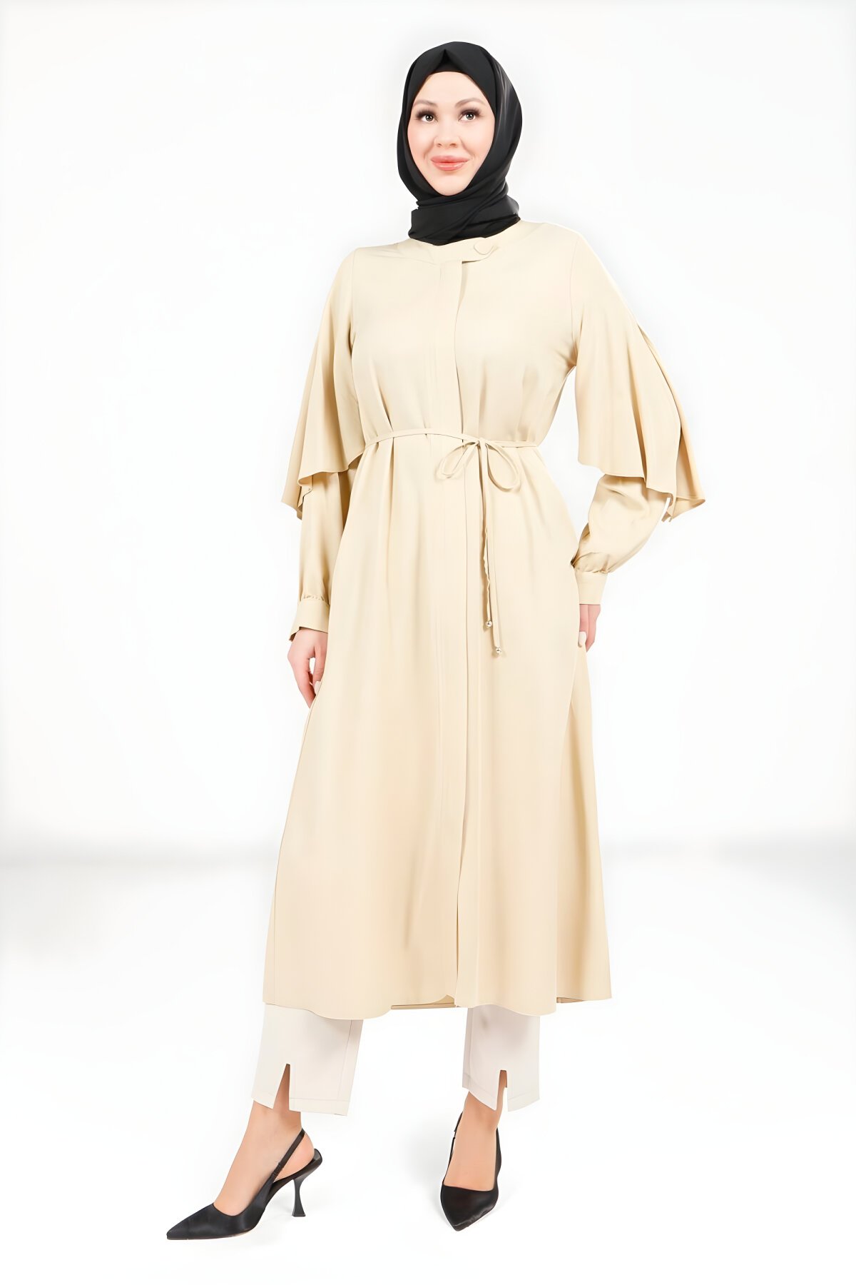 Gold Giy Çık Yırtmaçlı Kol Kap - Beyza