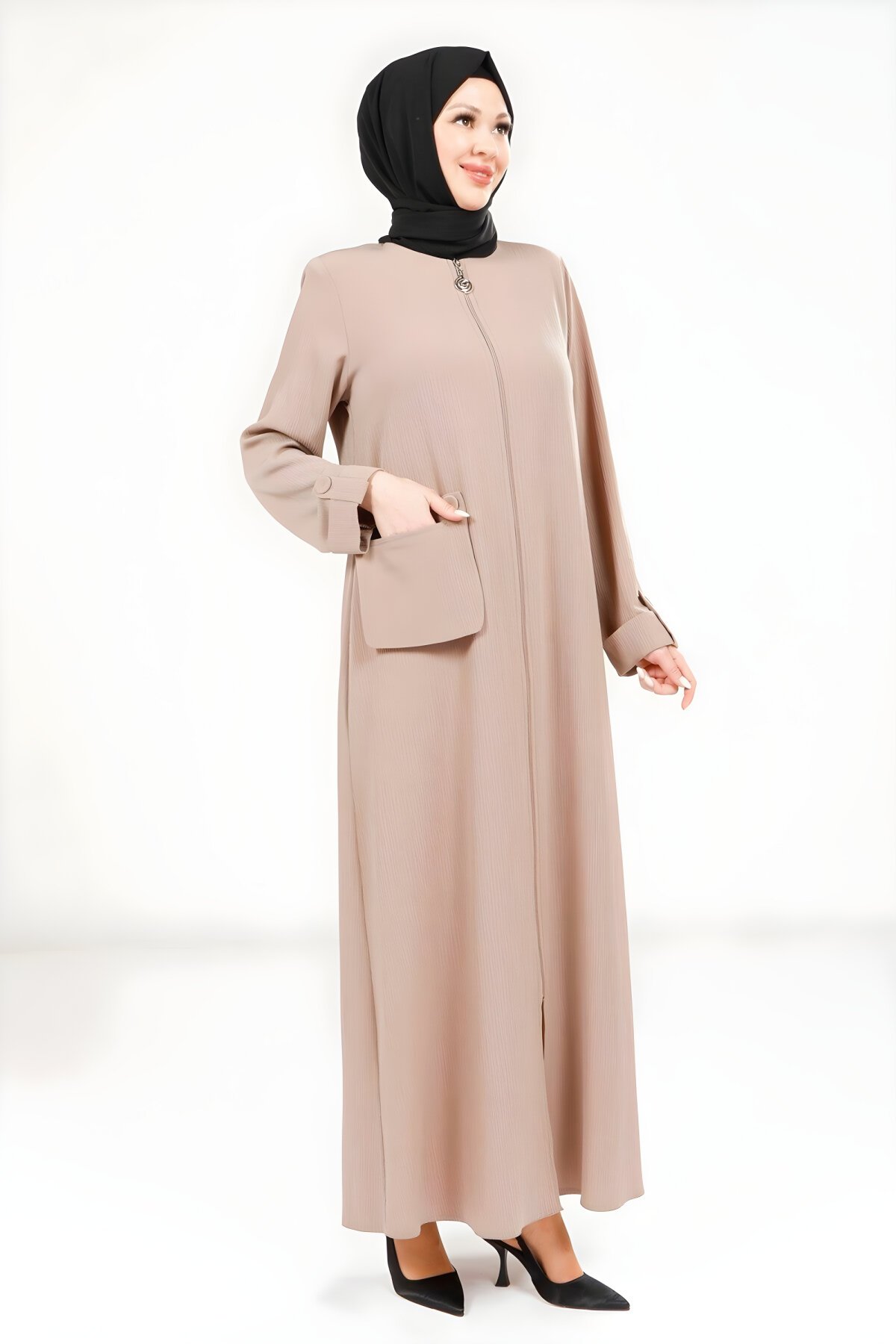 Taş Cepli Ferace - Beyza