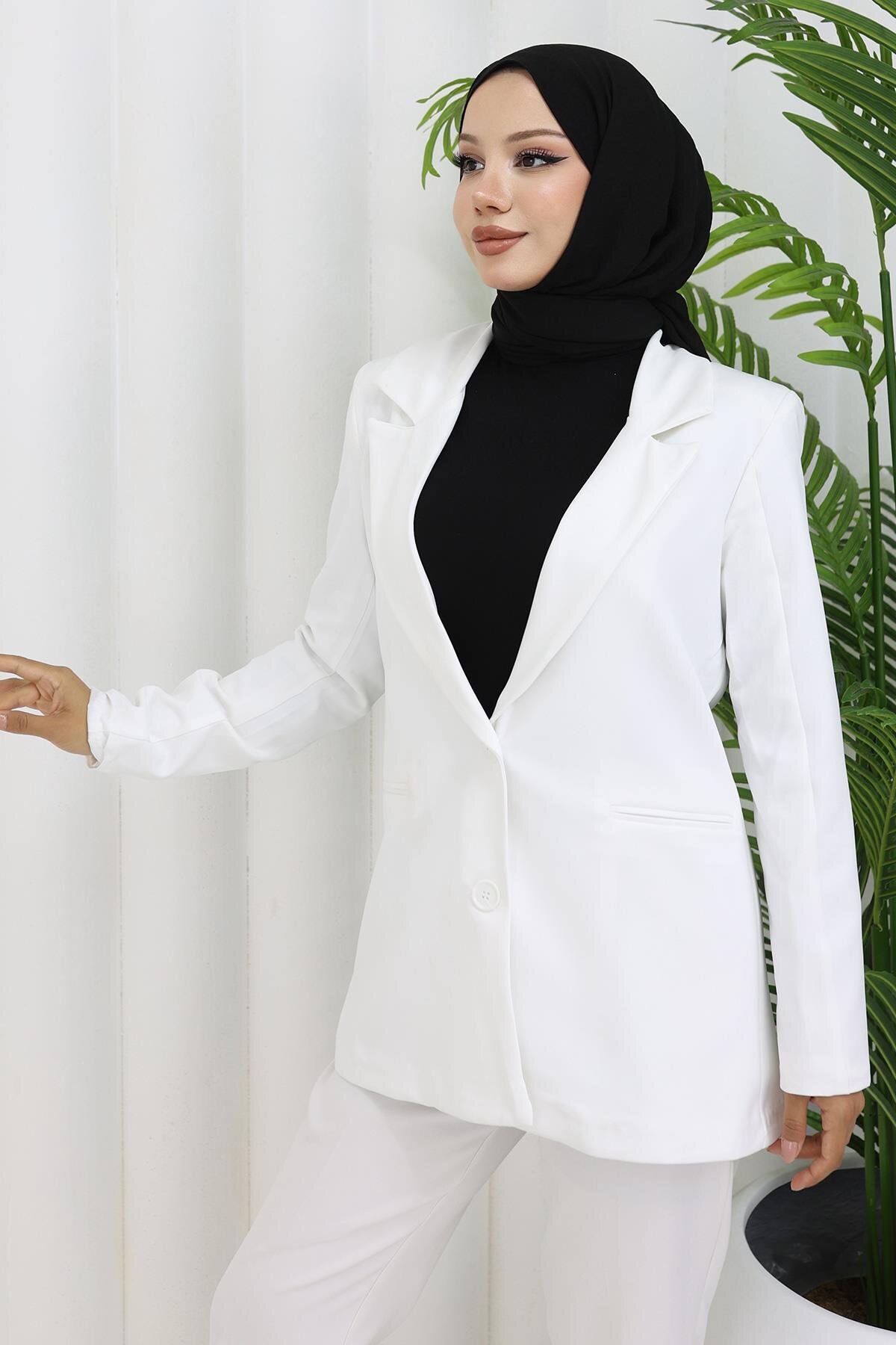 Beyaz Ceket - Modamihram