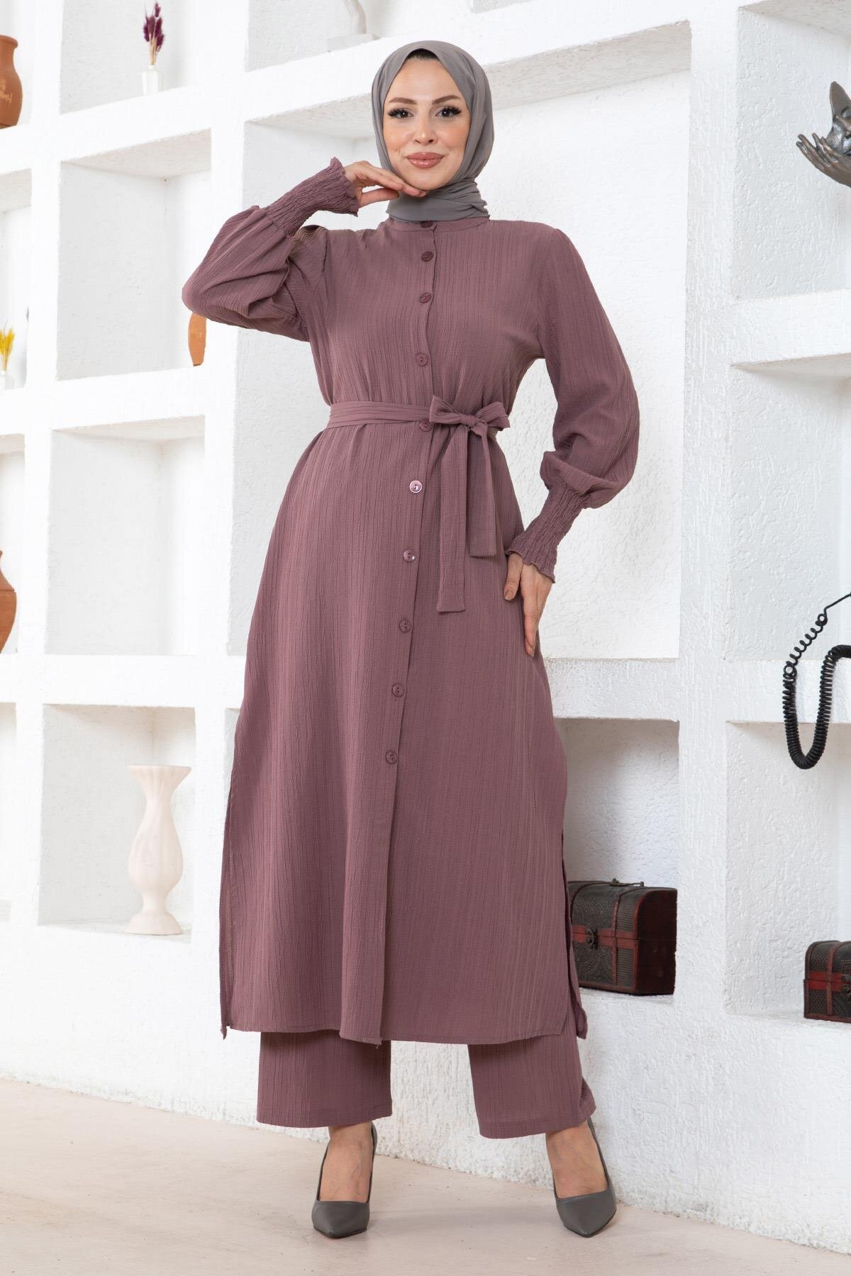 Double Slit Modest Set - Dusty Rose - Modamihram