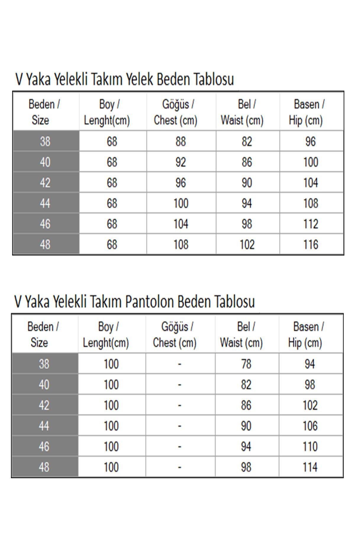 İndigo İkili Yelekli V Yaka Tesettür Takım - Modamihram