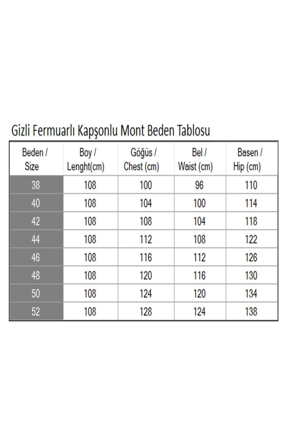 Siyah Gizli Fermuarlı Kapüşonlu Mont - Modamihram
