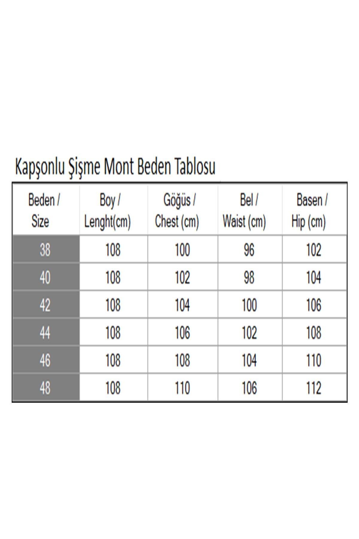 Siyah Şişme Kapşonlu Tesettür Mont - Modamihram