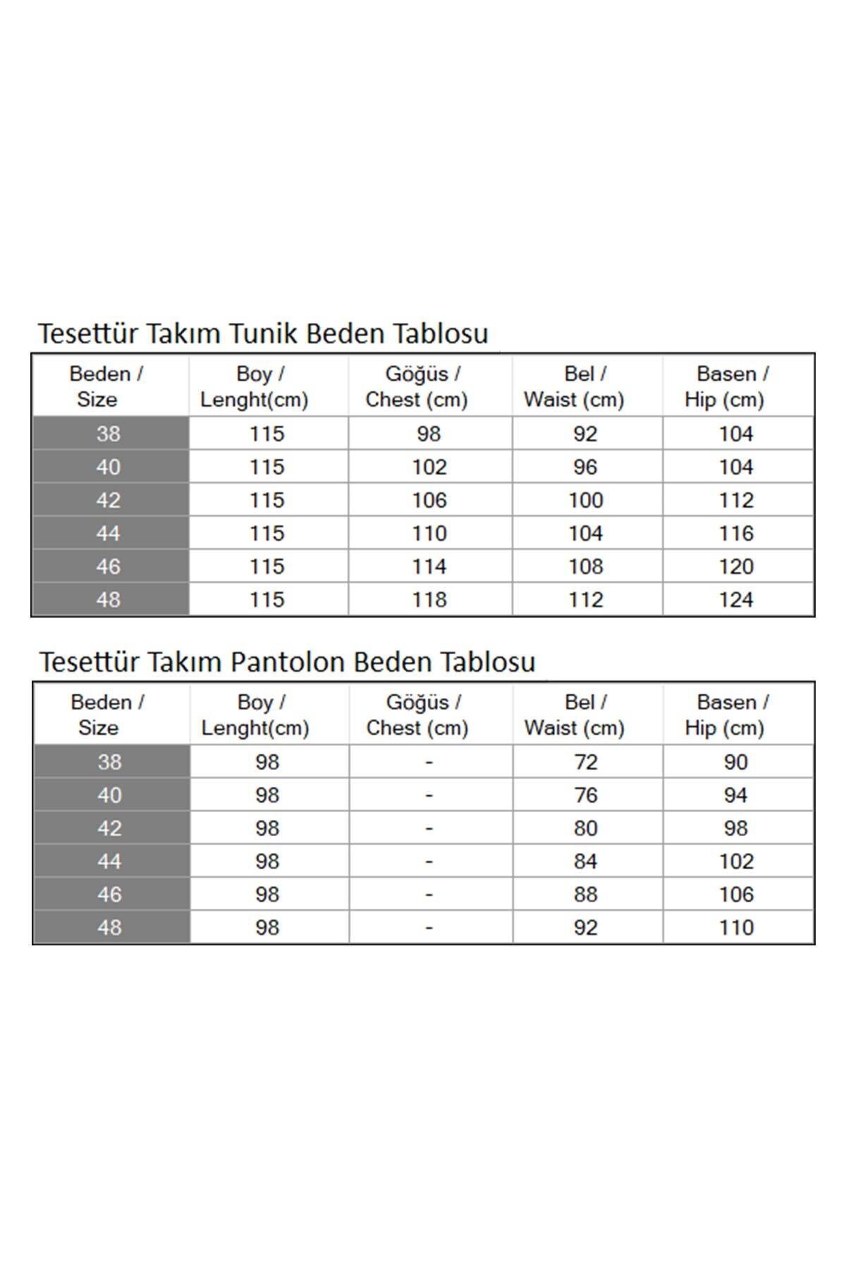 Two-Piece Double-Button Detail Modest Set - Tan - Modamihram
