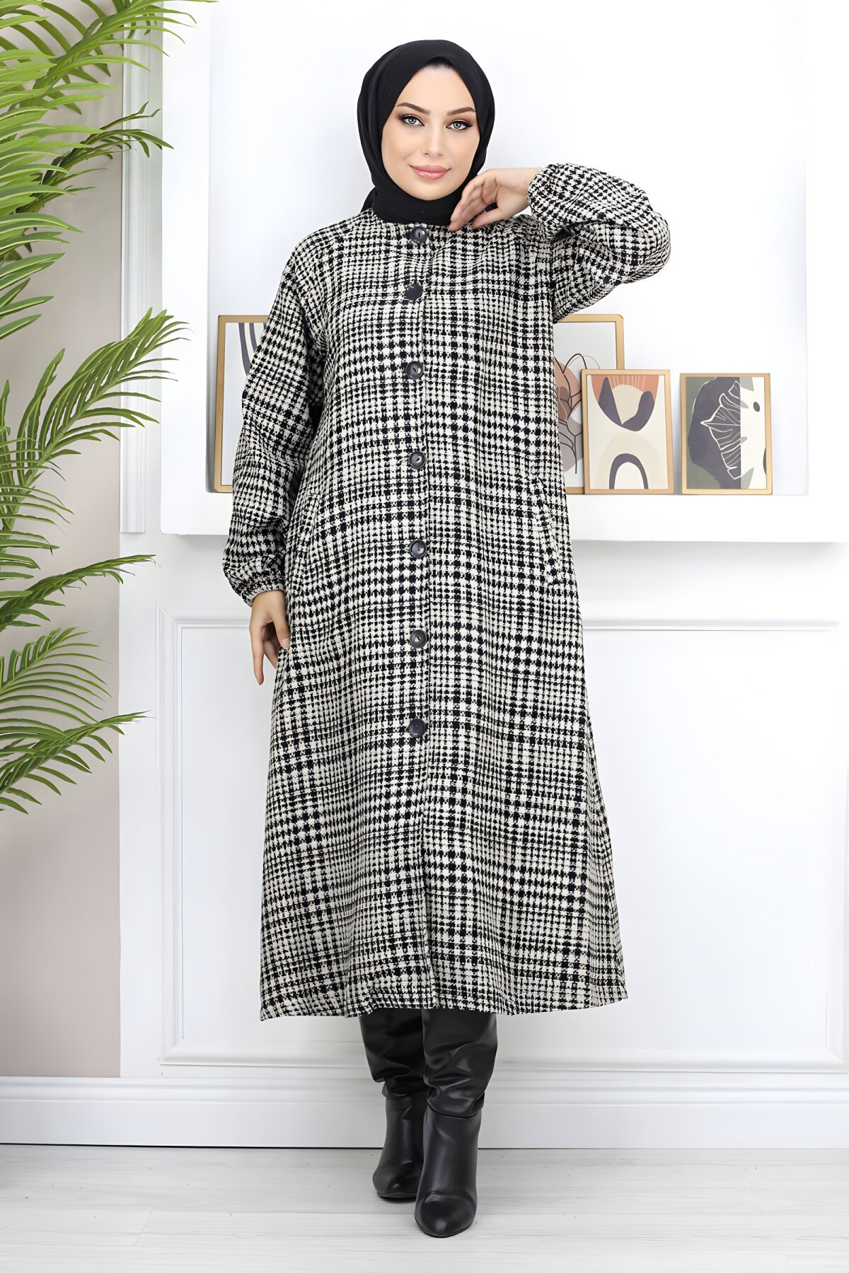 Taba Şanel Düğmeli Kap - Modamihram