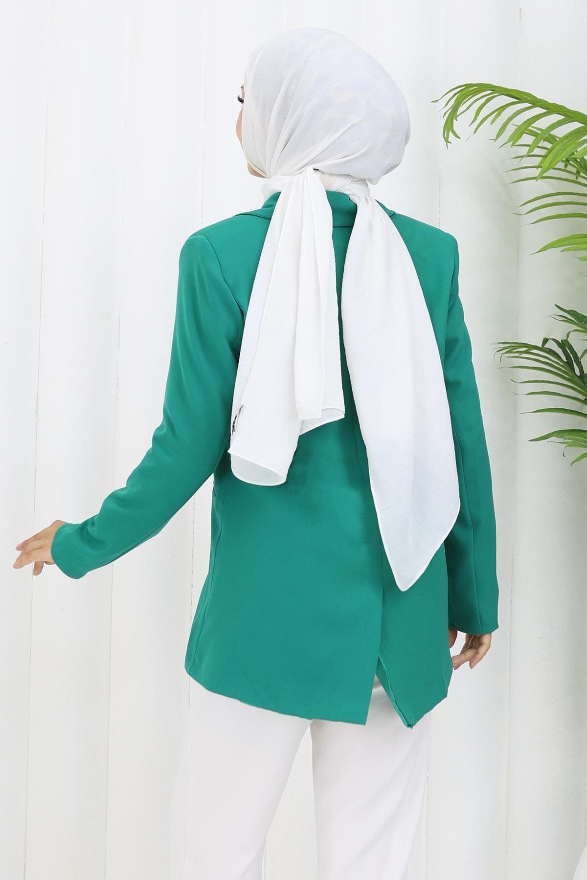 جاكيت محتشم لون زمرد - Modamihram