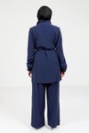 Lacivert Ceket Pantolon Tesettür Takım