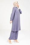 Lacivert Rahat Kesim Pantolon Tunik Tesettür Takım
