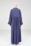 Mor Çıtçıtlı Tesettür Elbise