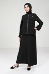 Siyah Ceketli Tesettür Elbise