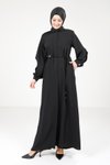 Siyah Çift Kol Ferace