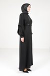 Siyah Çift Kol Ferace