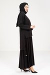 Siyah Etek Tunik Tesettür Takım