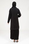 Siyah Etek Tunik Tesettür Takım