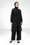 Siyah Tunik Pantolon Tesettür Takım