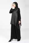 Siyah Yelekli Tesettür Elbise