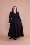 Siyah Büyük Beden Tesettür Abiye Elbise