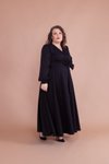 Siyah Büyük Beden Tesettür Abiye Elbise