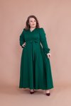 Zümrüt Büyük Beden Tesettür Abiye Elbise