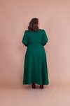 Zümrüt Büyük Beden Tesettür Abiye Elbise