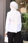 Beyaz Tesettür Gömlek