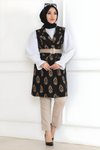 Siyah Desenli Ceket