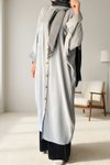 Gri Yarasa Kol Oversize Gömlek Tunik