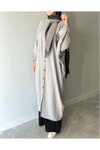 Gri Yarasa Kol Oversize Gömlek Tunik