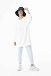 Ekru 2 İp Kumaş Basic Sweatshirt Tesettür Tunik