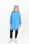İndigo İki İp Kumaş Basic Sweatshirt Tesettür Tunik