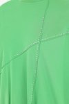Yeşil Viskon Önü Taşlı Tesettür Tunik