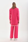 Fuşya İkili Gömlek Pantolon Takım