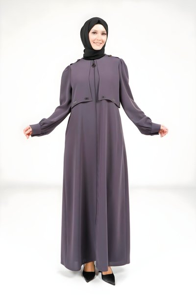 Füme Omuzları Apoletli Ferace