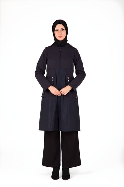 Lacivert Paraşüt Kumaş Giyçık Kap