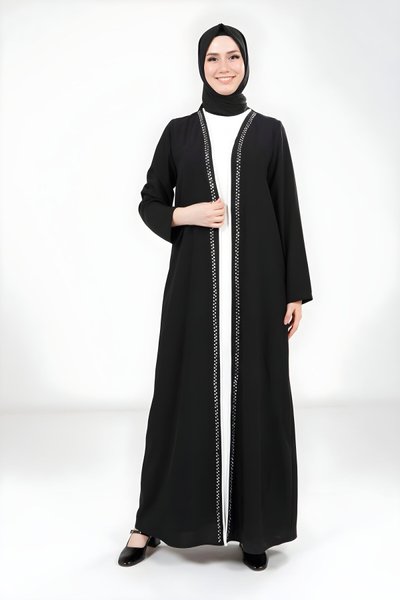 Siyah Abaya Takım Ferace