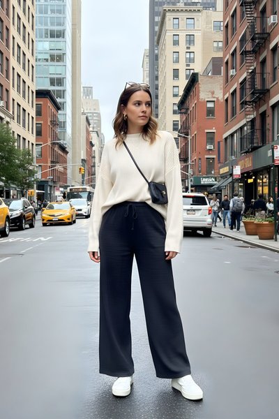 Antrasit Yazlık Örme Eşofman Altı Cepsiz Pantolon