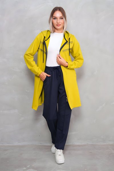 Yeşil Takım Taşlı Tesettür Eşofman