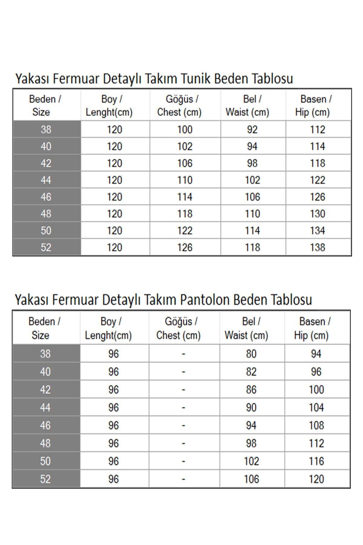Bej İkili Yakası Fermuar Detaylı Tesettür Takım - Modamihram