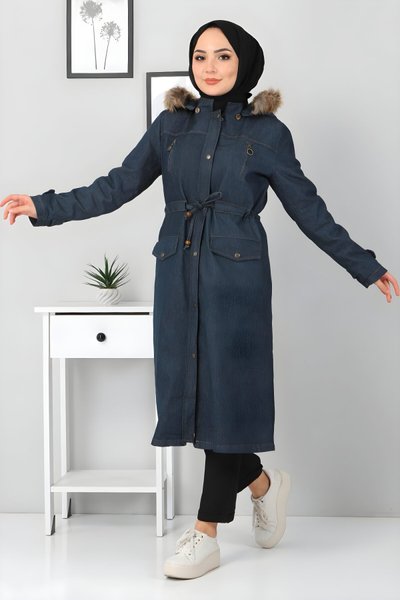 Petrol Kot Fermuar Detaylı Mont