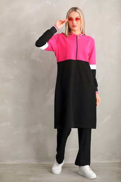 Fuşya Uzun Eşofman Takım