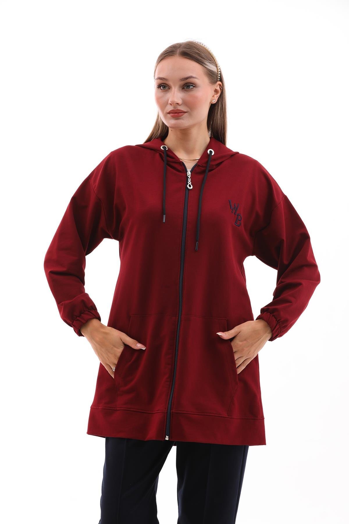 Two-Piece Tracksuit Set - Maroon - Westbound