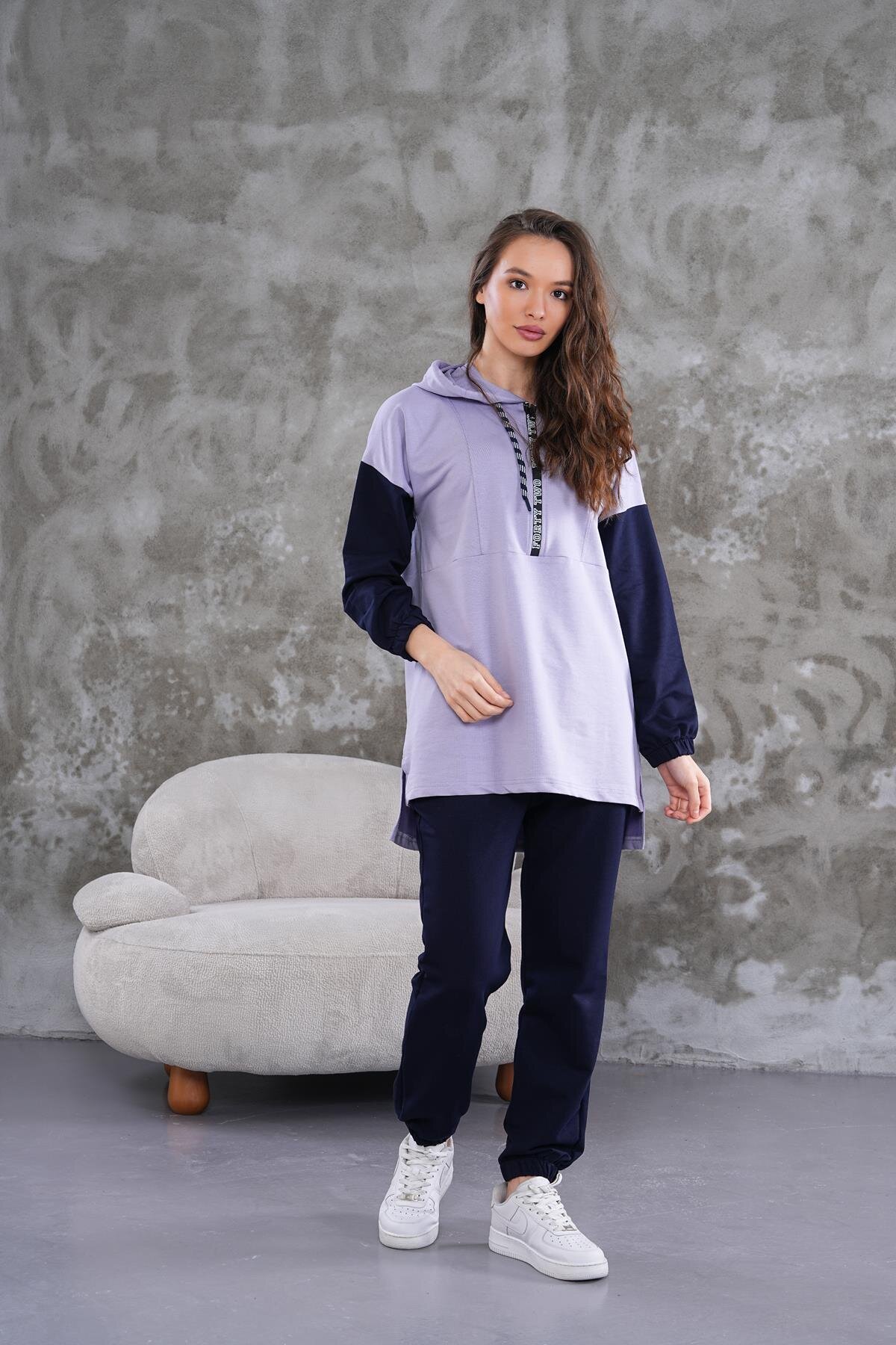 Two-Piece Half-Zip Tracksuit - Lilac - Westbound