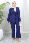 İndigo Soft Blazer İkili Tesettür Takım