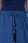 İndigo Bol Paça Yazlık Plaj Model Pantolon