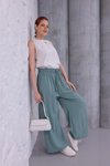 Mint Yazlık Plaj Model Bol Paça Pantolon