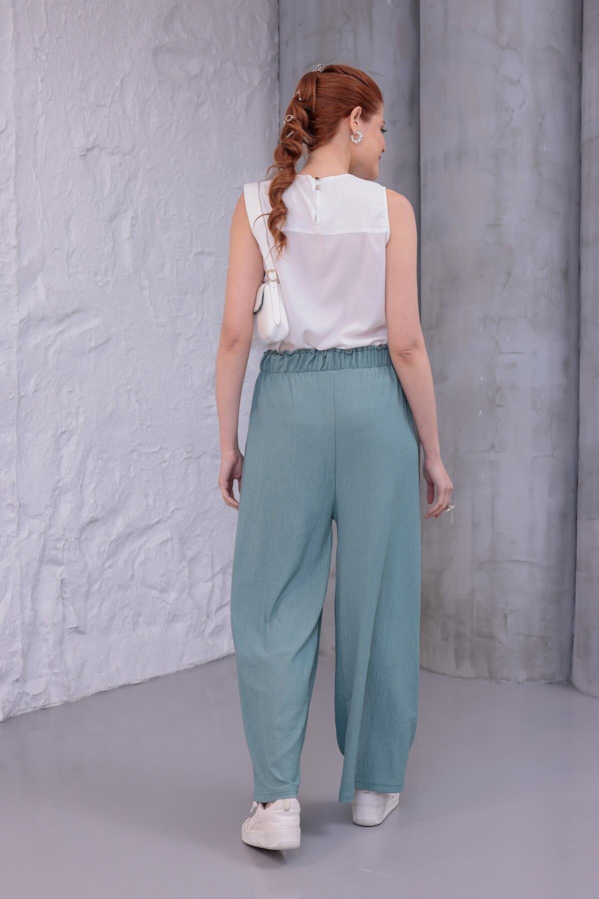Summer Wide-Leg Beach Style Pants - Mint - Westbound