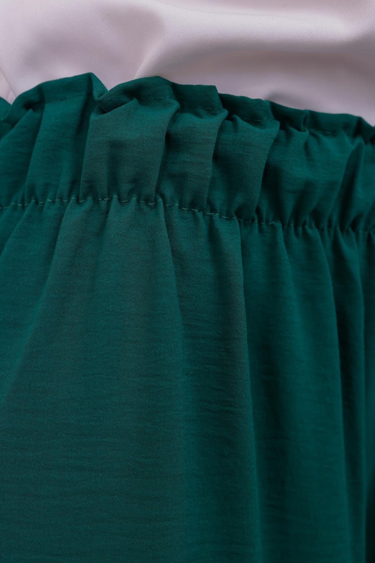 Wide Leg Summer Beach Style Pants - Emerald - Westbound