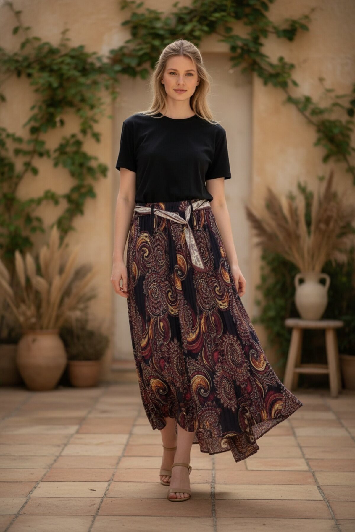 Siyah Şifon Etek - EREN STYLE