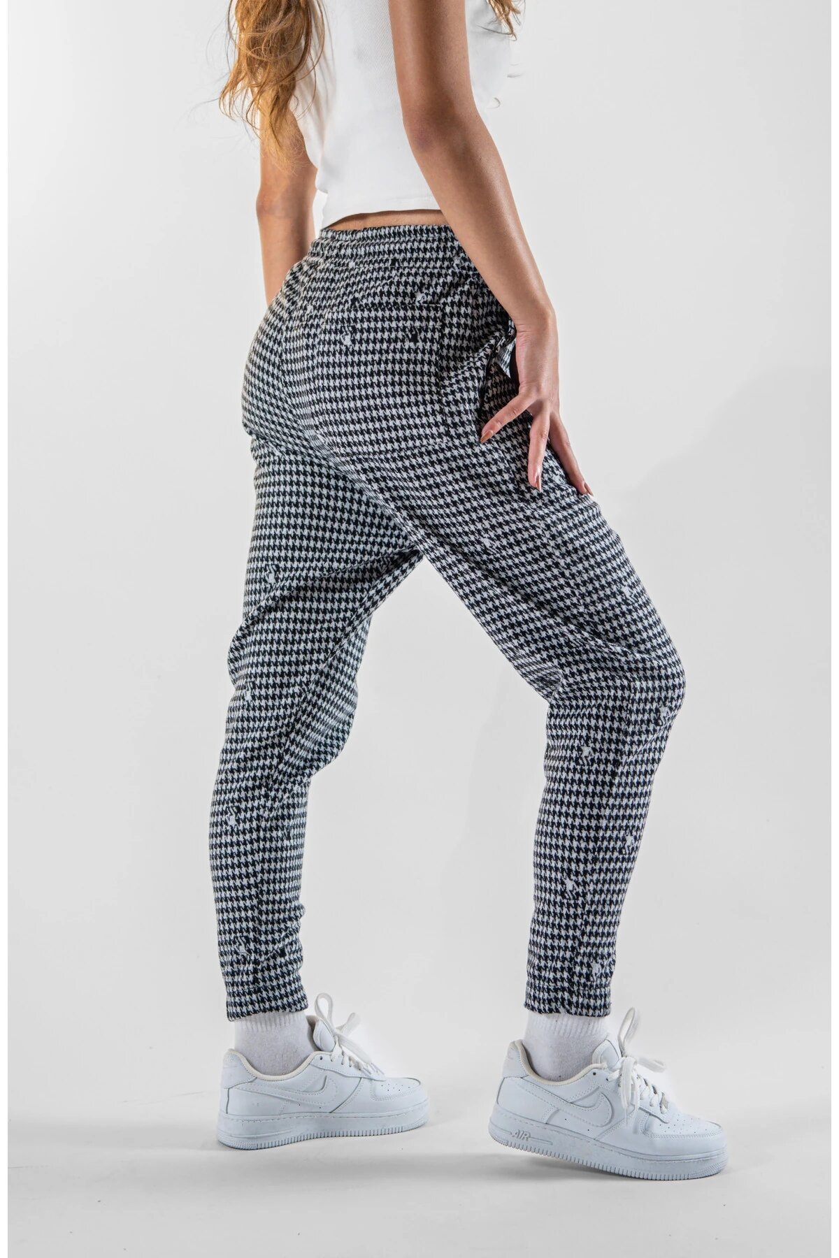 Gri Jakar Jogger Paçası Lastikli Pantolon - Mexico Superblue