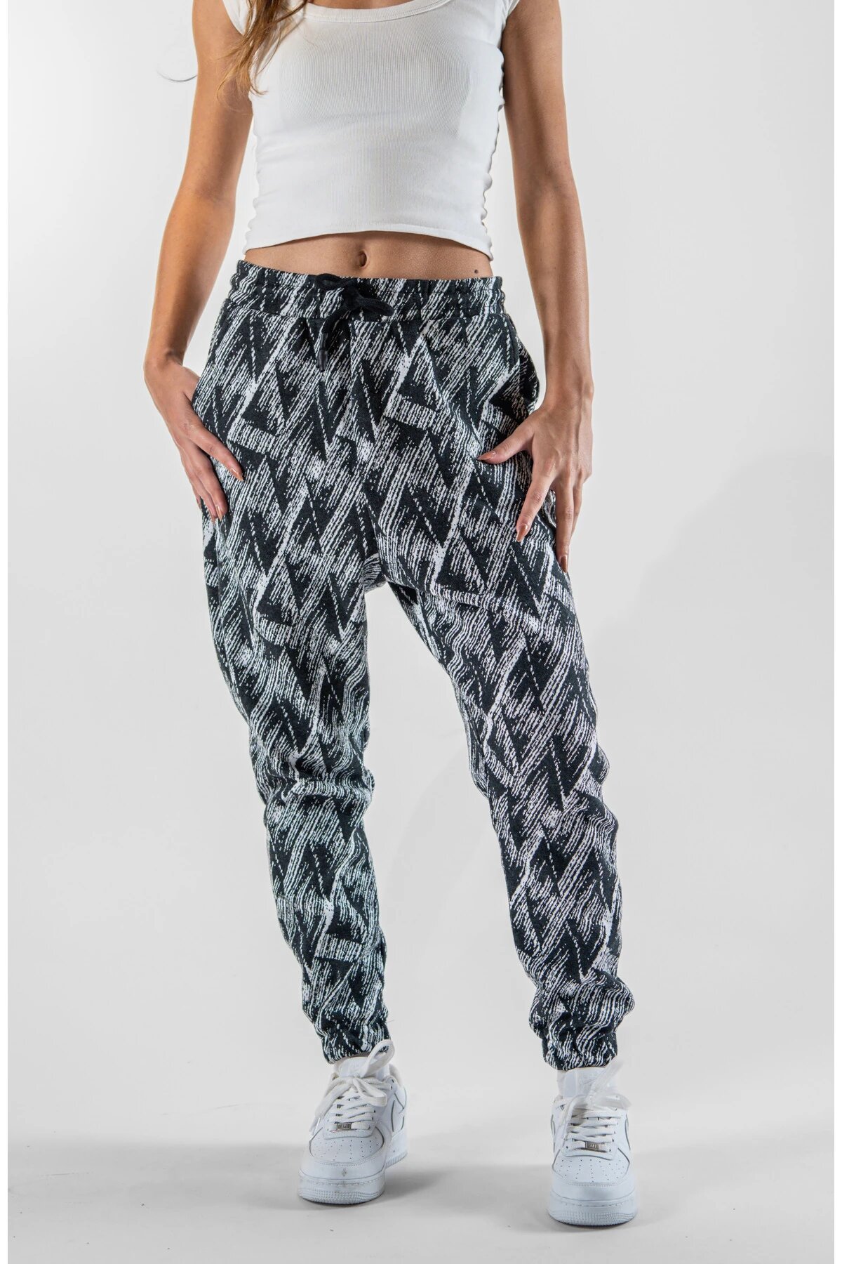 Gri Jakar Jogger Paçası Lastikli Pantolon - Mexico Superblue